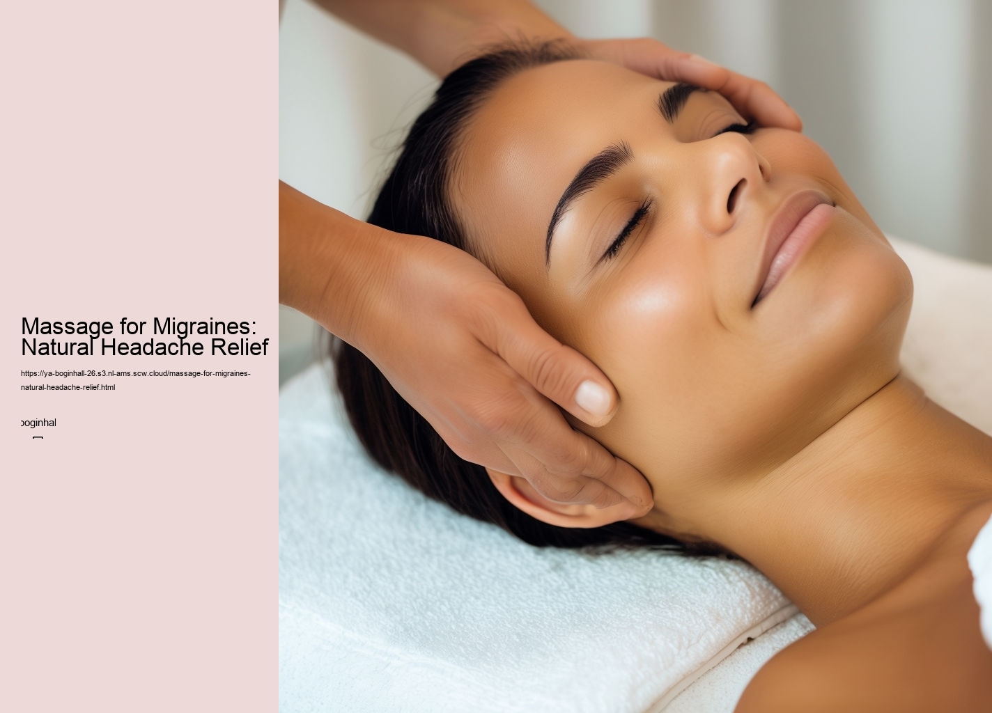 Massage for Migraines: Natural Headache Relief